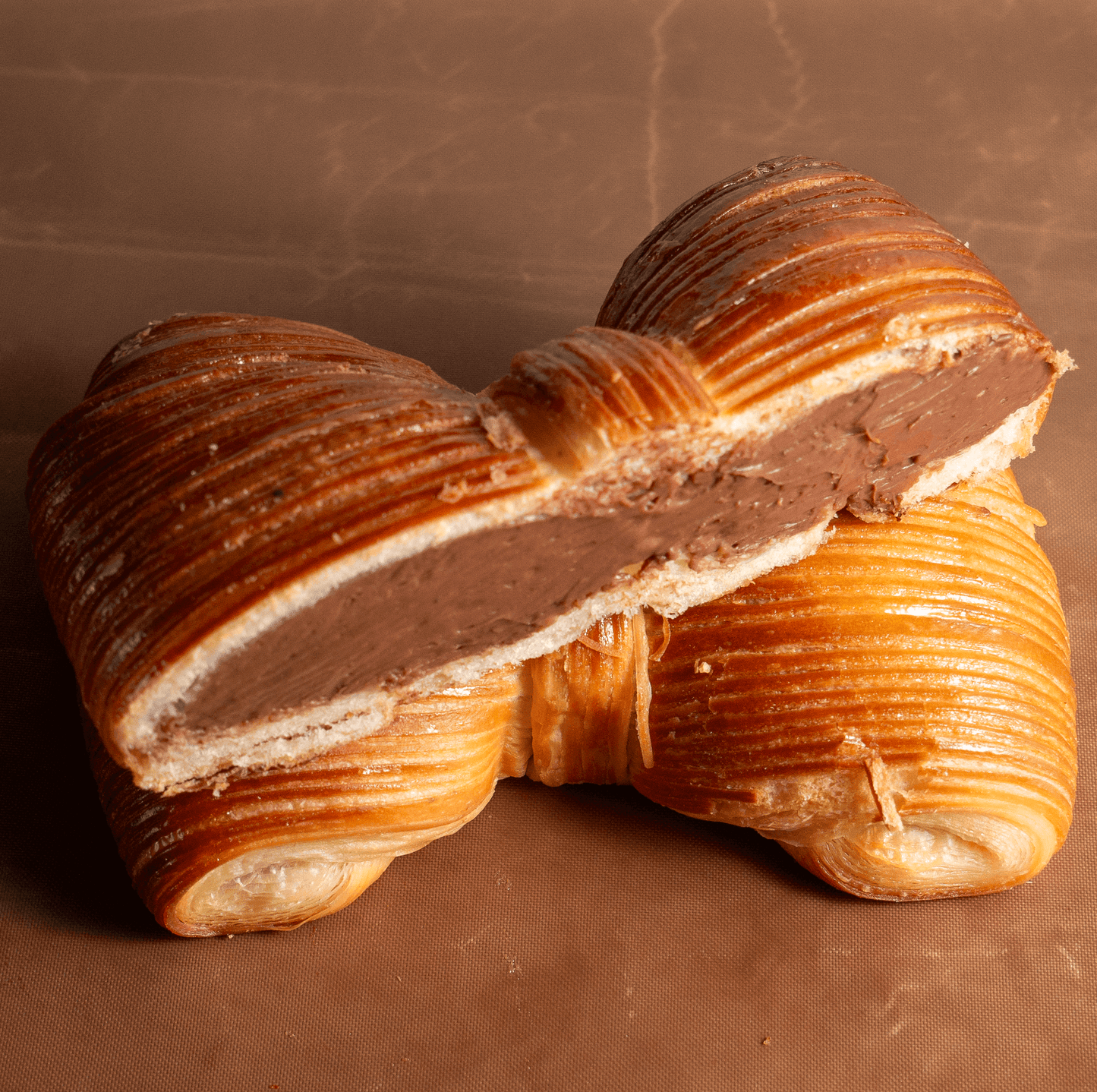Ribbon Croissant with Chocolate, Pistachio, Strawberry, & Matcha