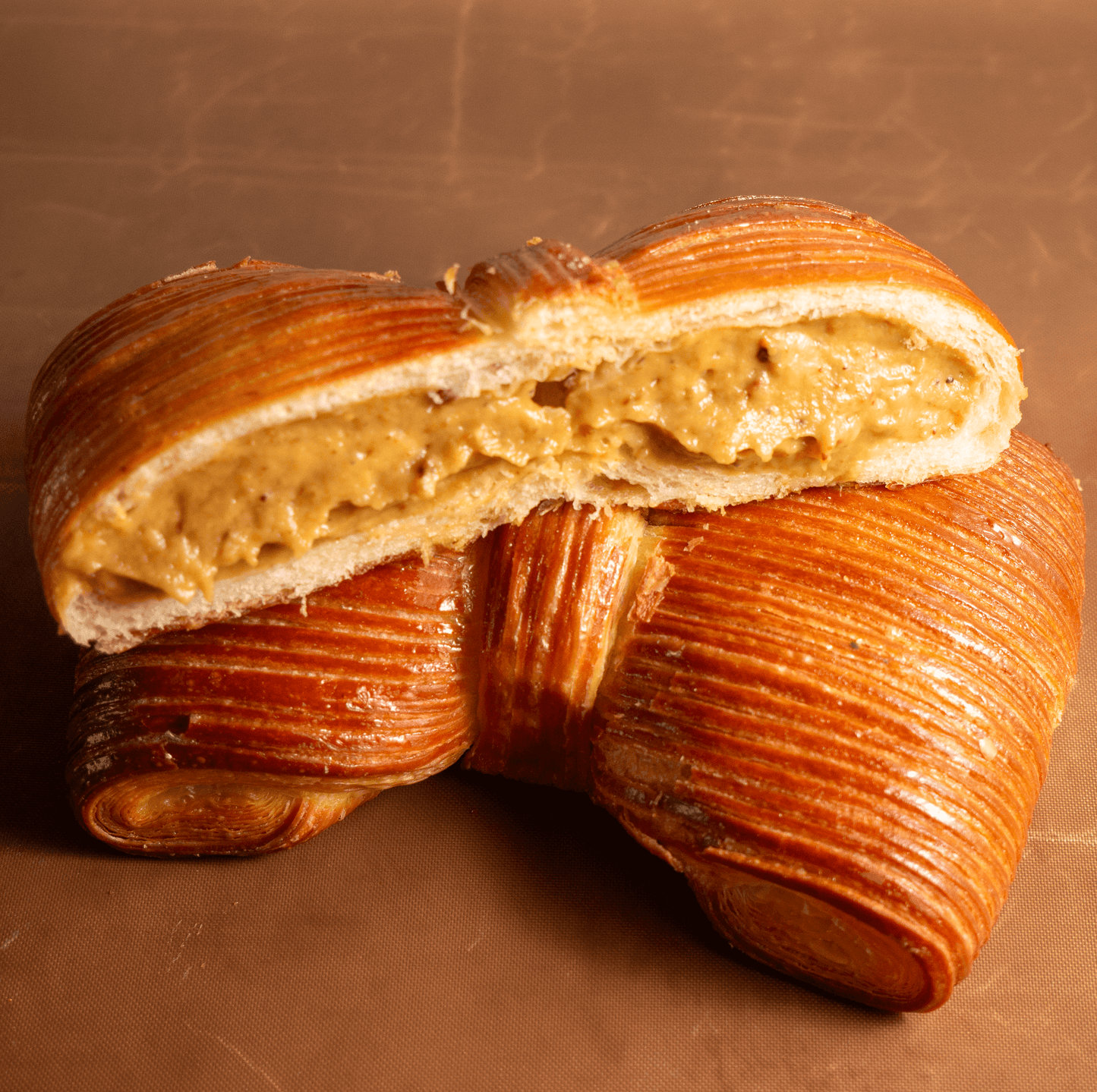 Ribbon Croissant with Chocolate, Pistachio, Strawberry, & Matcha